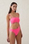 Strapless Cut Out One Piece Brazilian, NEON PINK - alternate image 5