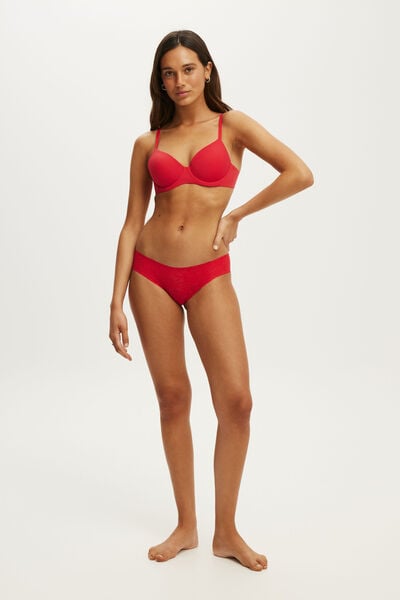 Invisible Lace Bikini Brief, CHEEKY CHERRY