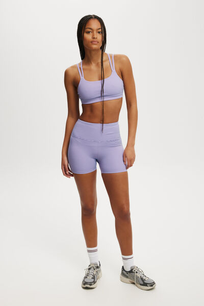 Highwaisted Shortie Short, PURPLE ROSE RIB