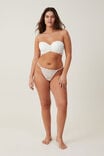 Butterfly Lace Tanga Thong Brief, CREAM - alternate image 1