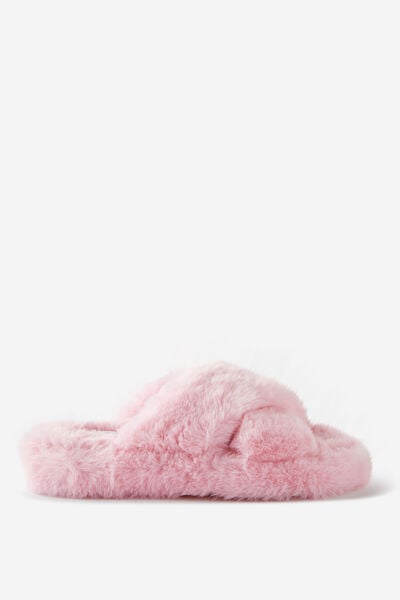 Cosy Crossover Slipper, FAIRYTALE PINK