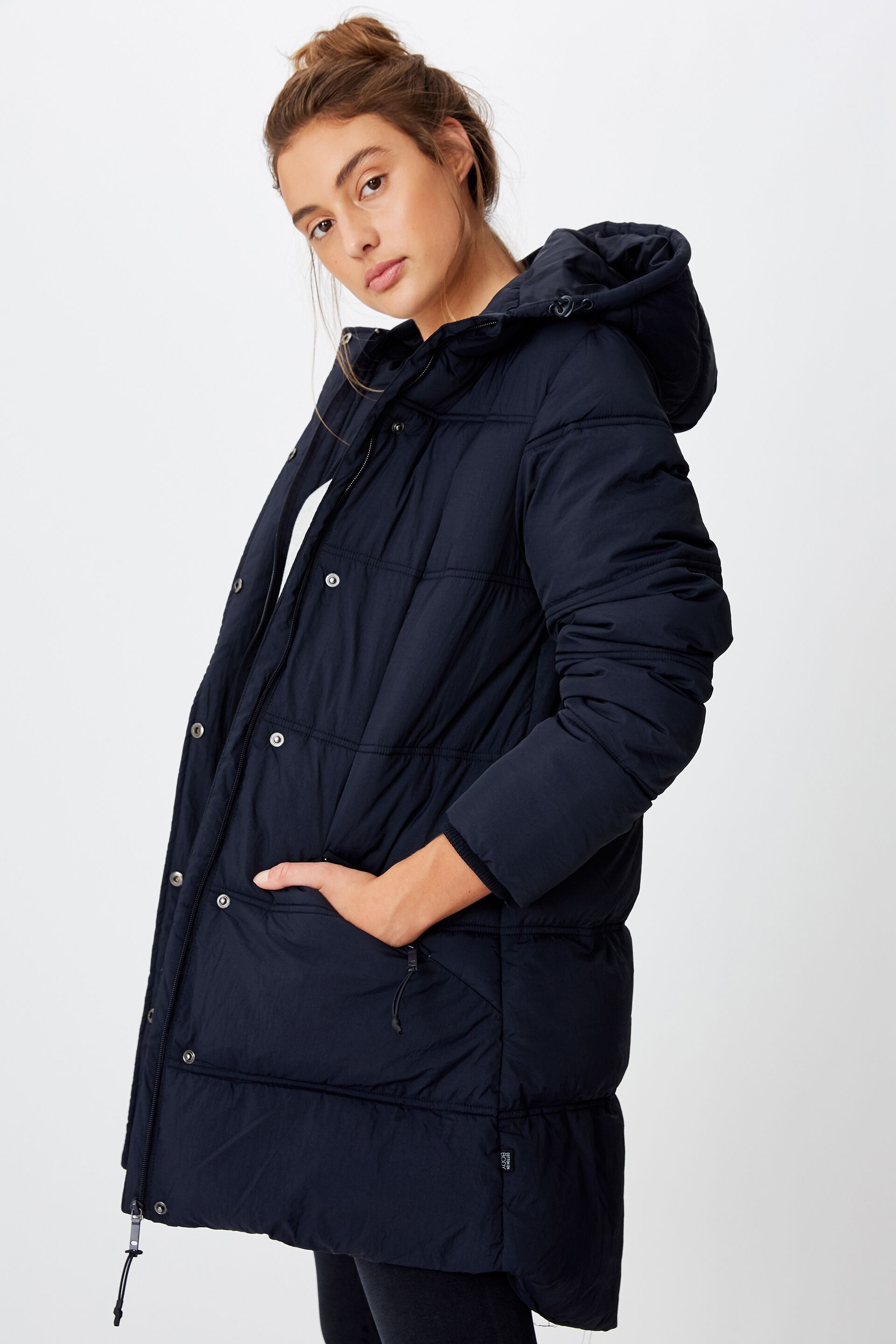 mid length puffer coat