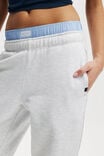 Plush Essential Gym Trackpant, CORE CLOUDY GREY MARLE - alternate image 4