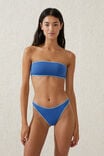Refined High Side Thong Bikini Bottom, SPRING BLUE/BLANKET STITCH - alternate image 4