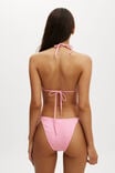 Fixed Tie Side Brazilian Bikini Bottom, PALE PINK CRINKLE - alternate image 3