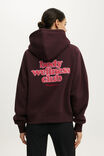 Plush Premium Graphic Raglan Hoodie, ITALIAN PLUM/OFF SEASON - example image 3