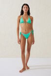Slider Triangle Bikini Top, FRESH GREEN/BLANKET STITCH - alternate image 4