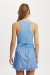 Mini Slip Skirt With Lace, ADRIFT BLUE - alternate image 3