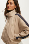 Stride Panelled Bomber Jacket, LATTE/GRAPHITE - example image 2