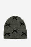 Body Cosy Rib Beanie, CHARCOAL BOWS - alternate image 1