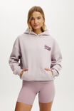 Plush Premium Graphic Hoodie, DAWN PINK MARLE/WITH LOVE - example image 2
