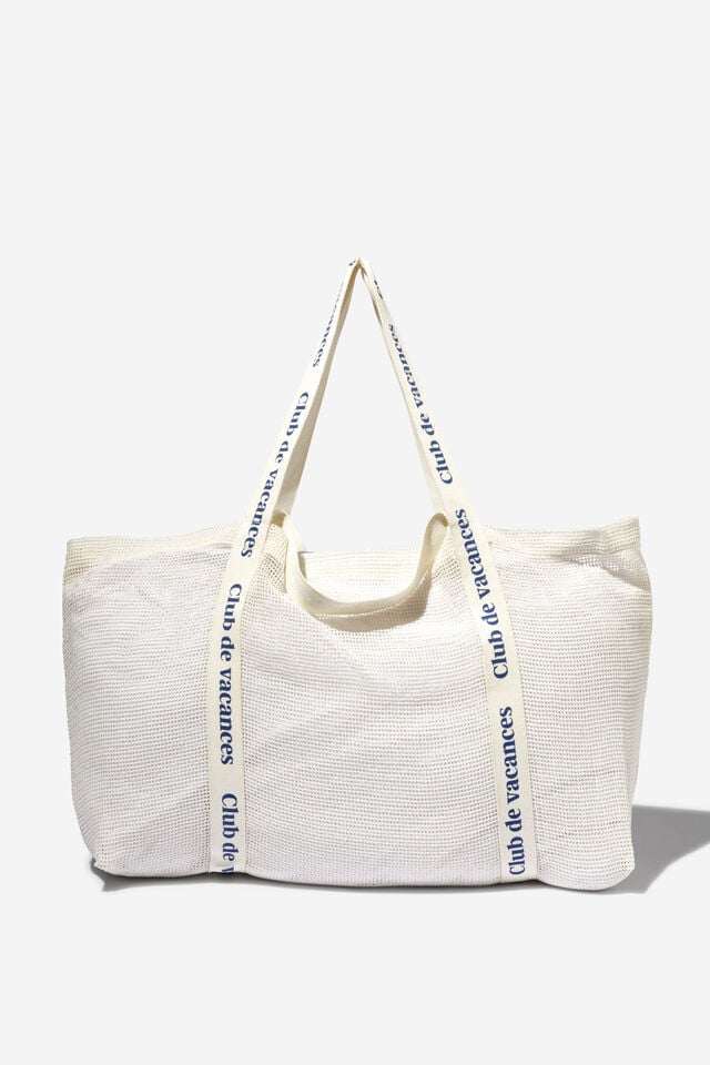 Woven Beach Bag, AEGEAN SEA