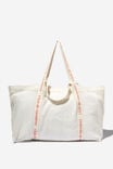 Woven Beach Bag, PEACH DREAM - alternate image 1