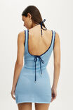 Lottie Knit Mini Dress, CLEAR SEA BLUE - example image 3