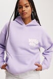 Plush Premium Graphic Hoodie, PURPLE ROSE/WELLNESS CLUB COCONUT MILK - alternate image 2