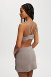 Strappy Sports Crop, DESERT GREY RIB - alternate image 3