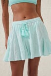 Hanky Hem Beach Mini Skirt, BLEACHED AQUA - alternate image 2