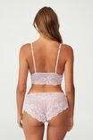 Delilah Lace Longline Padded Bralette, PINK ORCHID