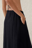Beach Maxi Skirt, BLACK - alternate image 4