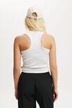 Active Core Rib Racer Tank, GREY MARLE - alternate image 3