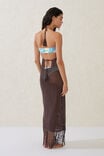 Fringed Beach Maxi Dress, WILLOW BROWN - alternate image 3