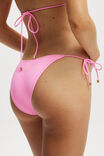 Fixed Tie Side Cheeky Bikini Bottom, PINK SORBET - alternate image 2