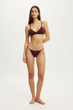 Cotton Pointelle G String Brief, GINGERBERRY - example image 1