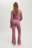 Super Soft Relaxed Flare Pant, WASHED BERRY - alternate image 3