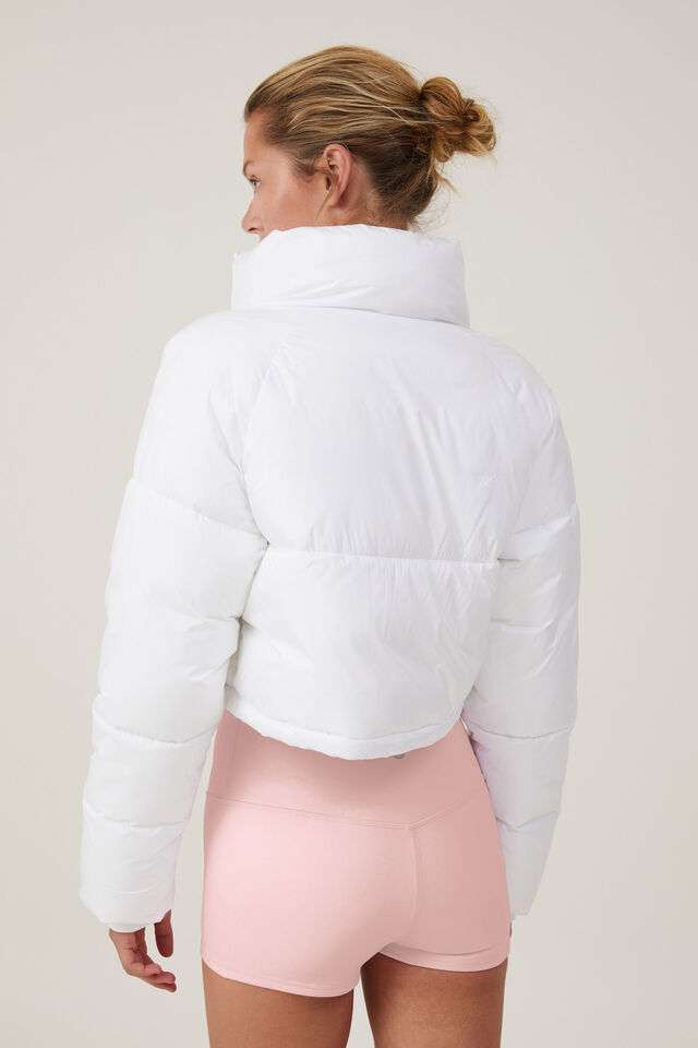 Jaqueta - The Mother Puffer Cropped Jacket, WHITE