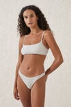 Refined High Side Brazilian Bikini Bottom, MISTY CLOUD METALLIC - alternate image 4