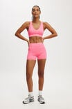 Seamless Plunge Strappy Back Crop, WASHED NEON PINK - alternate image 4