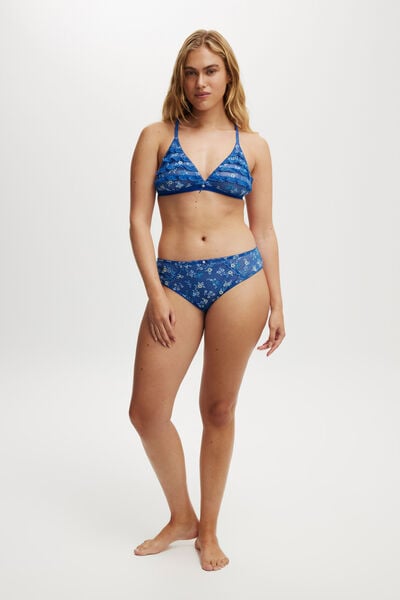 Layla Lace Cheeky Brief, BONJOUR BLUE