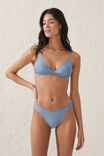High Side Brazilian Seam Bikini Bottom, BLUE DUSK SHIMMER - alternate image 4