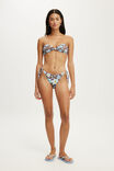 Knot Micro Bandeau Bikini Top, BOHO TROPICAL FLORAL TAUPE - example image 4