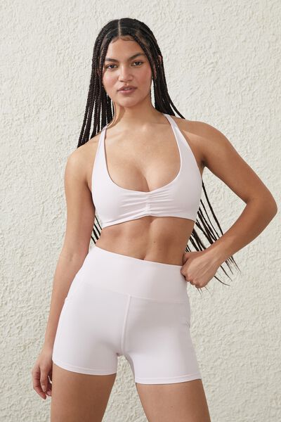 Ultra Luxe Strappy Back Crop, POSIE PINK