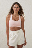Strappy Sports Crop, PINK CAMEO - alternate image 1