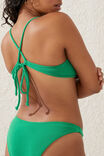 Scoop Tri Bikini Top, CACTUS GREEN TERRY - alternate image 2