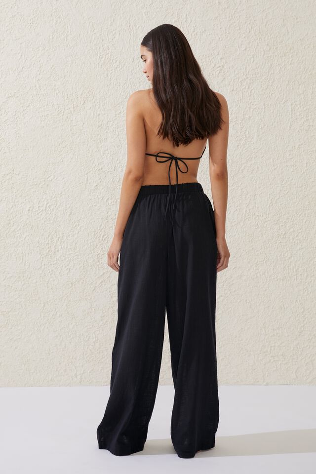 Relaxed Beach Pant, BLACK