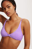 High Apex Bikini Top, PURPLE METALLIC - alternate image 2