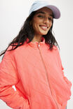 Active Quilted Zip Through, WASHED VIBRANT ORANGE - alternate image 2