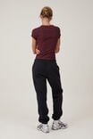 Calça de Moletom - Plush Gym Track Pant, BLACK - vista alternativa 3