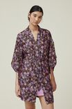 Satin Robe, SCATTERED DAISY DIGITAL ORCHID - alternate image 1