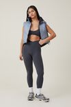 The Recycled Reversible Cropped Mother Puffer Vest, CLOUD GREY/BLACK - alternate image 5