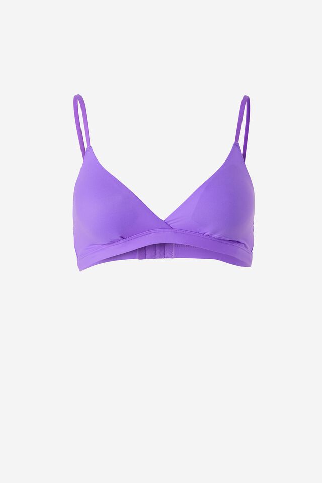 The Smoothing Triangle Bralette, SUPER VIOLET