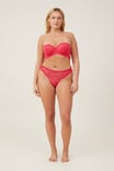 Butterfly Lace Thong Brief, ROSE RED - alternate image 1