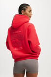 Plush Premium Graphic Hoodie, RASPBERRY/WELLNESS CLUB TONAL - alternate image 3