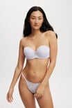 Everyday Lace Strapless Push Up 2 Bra, WASHED THISTLE - alternate image 1