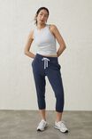Lifestyle Cropped Gym Trackpant, MIDNIGHT MARLE - alternate image 1