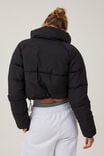 The Mother Puffer Cropped Jacket, BLACK - alternate image 3
