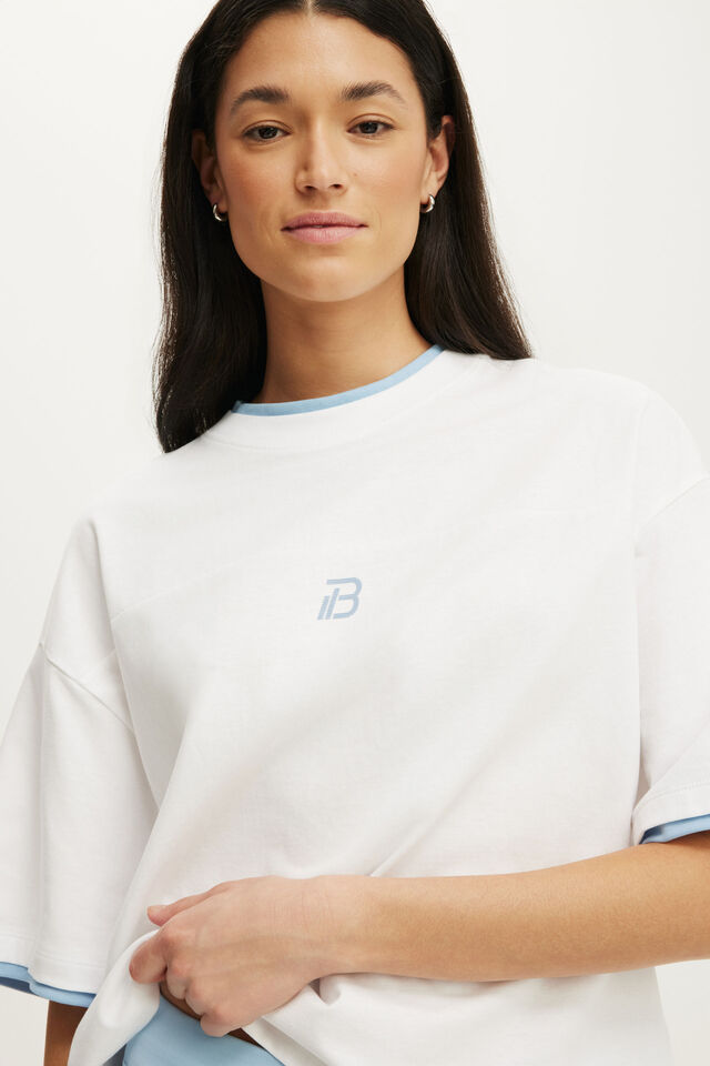 Active Double Layered Tee, WHITE/ATHLETICA